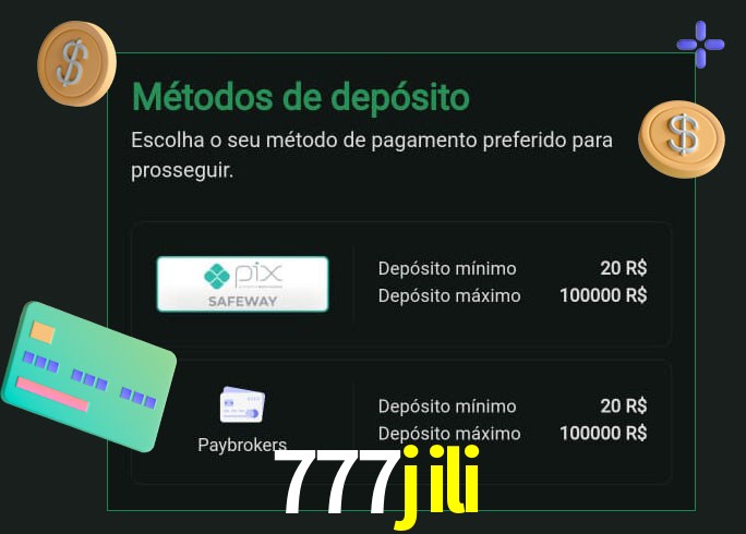 O cassino 777jili oferece uma grande variedade de métodos de pagamento